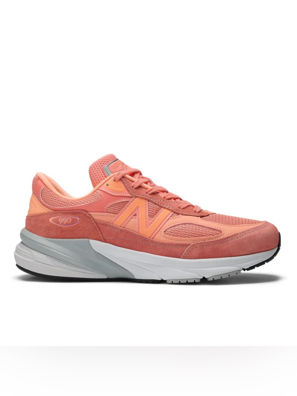 Size 9.5 Men / 11Women New Balance 990v6 Made USA Sunrise Rose (Salmon) U990SR6
